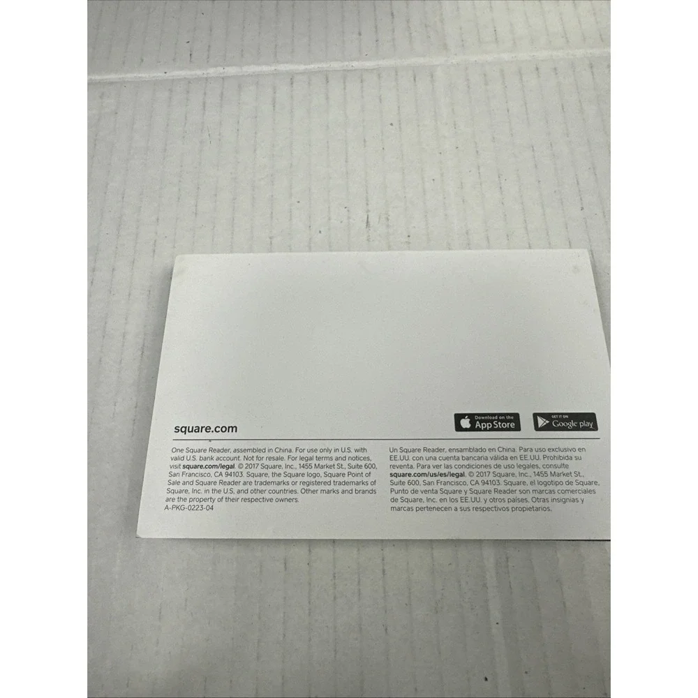 Square 2014 Credit Card Reader for Payments (3.5mm Jack)